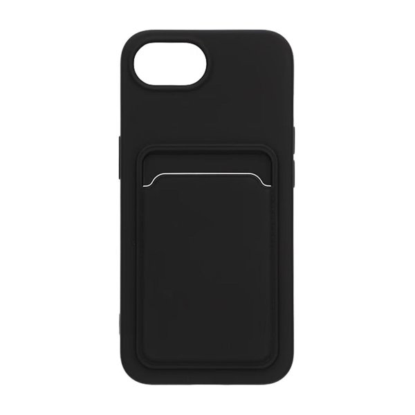 iPhone 16./17. Kuoret Korttipidike Musta