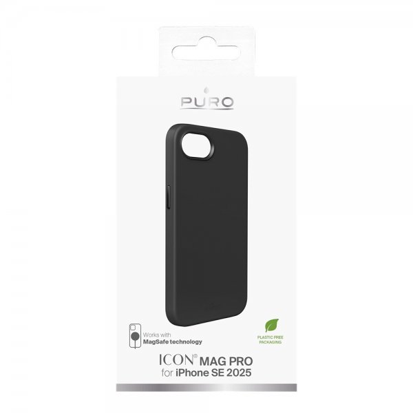 Puro iPhone 16/17 -kuori ICON Mag Pro musta