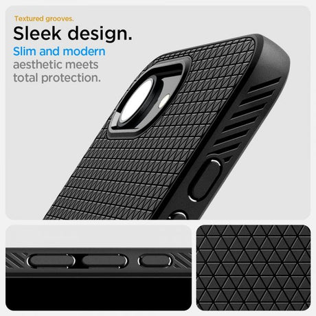 Spigen iPhone 16e/17e Suojakuori Liquid Air MagFit Matte Black