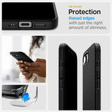 Spigen iPhone 16e/17e Suojakuori Liquid Air MagFit Matte Black