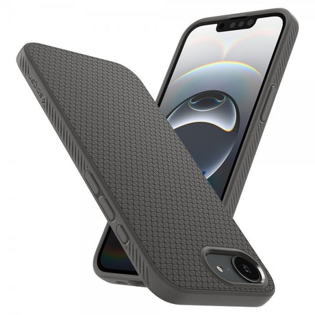 Spigen iPhone 16/17 Kuori Liquid Air Marble Gray