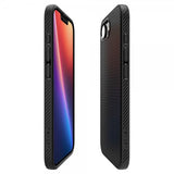 Spigen iPhone 16/17 -kuori, Liquid Air, mattamusta