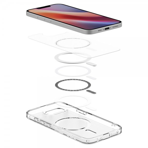 Spigen iPhone 16/17 Kuori Ultra Hybrid MagFit Frost White
