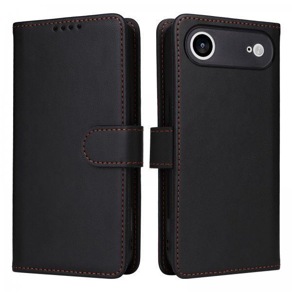 Betopnice iPhone Air -kotelo irrotettavalla kuorella 005, musta