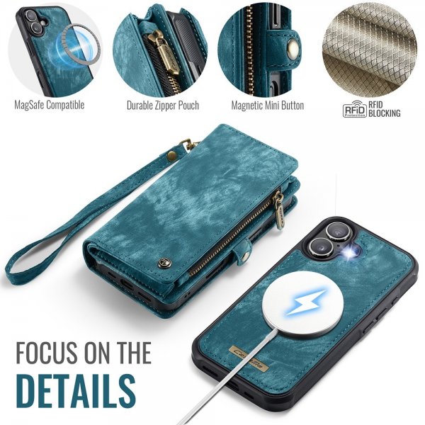 CaseMe iPhone 17 -kotelo 008 Series Irrotettava kuori, sininen