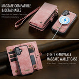 CaseMe iPhone 17 -kotelo 008-sarjan irrotettava kuori, vaaleanpunainen