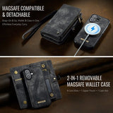 CaseMe iPhone 17 -kotelo 008 Series Irrotettava kuori Musta