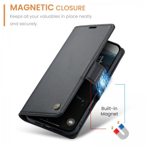 CaseMe iPhone 17 -kotelo 023 Series Musta
