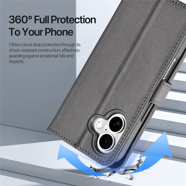 Dux Ducis iPhone 17 -suojakuori 2-in-1 Lawa Series MagSafe harmaa