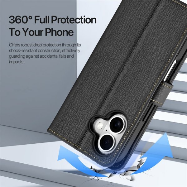 Dux Ducis iPhone 17 -kotelo 2-in-1 Lawa Series MagSafe, musta