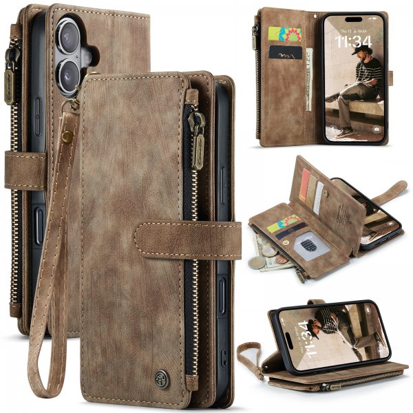 CaseMe iPhone 17 -kotelo C30 Series Ruskea