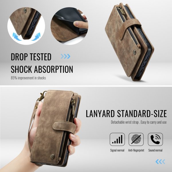 CaseMe iPhone 17 -kotelo C30 Series Ruskea