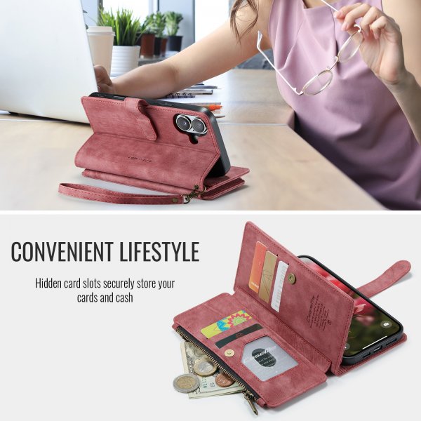 CaseMe iPhone 17 -kotelo C30-sarja Punainen