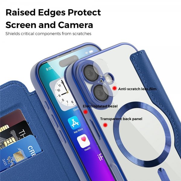 iPhone 17 Kotelo MagSafe Sininen