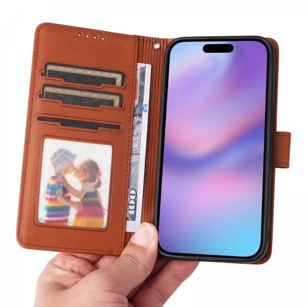 Betopnice iPhone 17 -kotelo irrotettavalla kuorella 005 ruskea