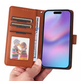 Betopnice iPhone 17 -kotelo irrotettavalla kuorella 005 ruskea