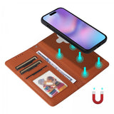 Betopnice iPhone 17 -kotelo irrotettavalla kuorella 005 ruskea