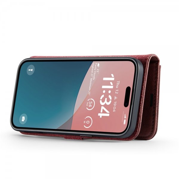 Dg.Ming iPhone 17 -kotelo irrotettavalla kuorella, punainen