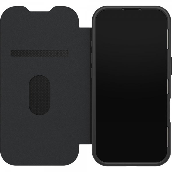 Otterbox iPhone 17 -kotelo, React Folio, MagSafe, Black Crystal
