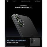 Spigen iPhone 17 Kameran suojaus GLAS.tR EZ Fit Optik Pro 2-pakkaus Vihreä