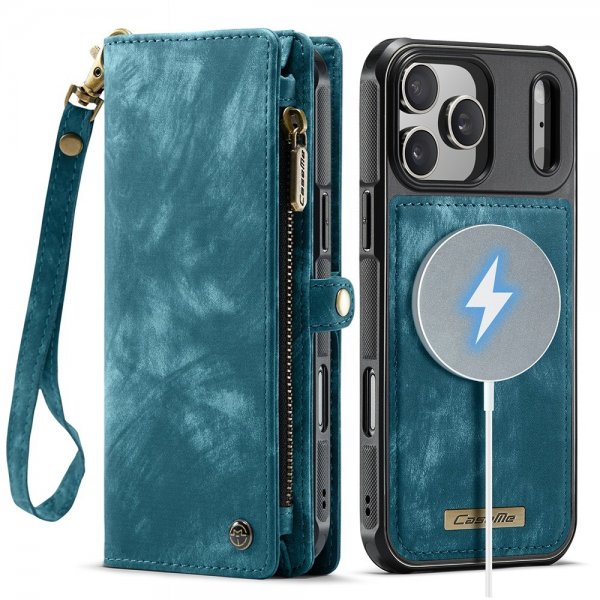 CaseMe iPhone 17 Pro Kotelo 008-sarjan irrotettava kuori, sininen