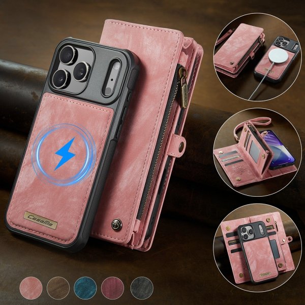 CaseMe iPhone 17 Pro -kotelo 008 Series Irrotettava kuori, vaaleanpunainen