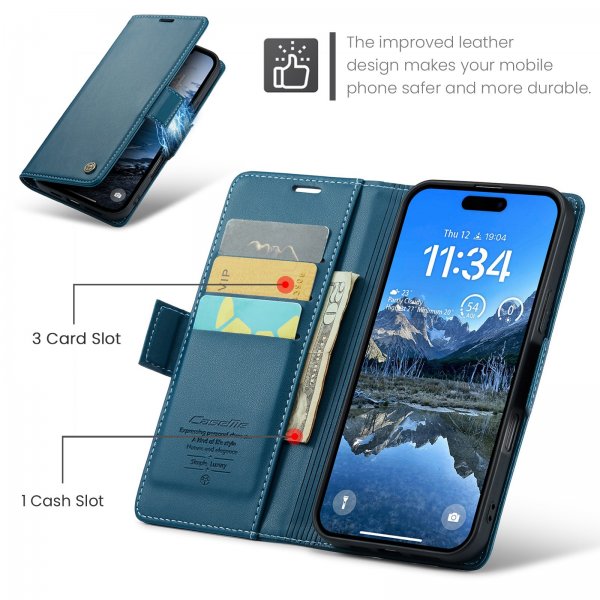 CaseMe iPhone 17 Pro -suojakuori 023 Series sininen