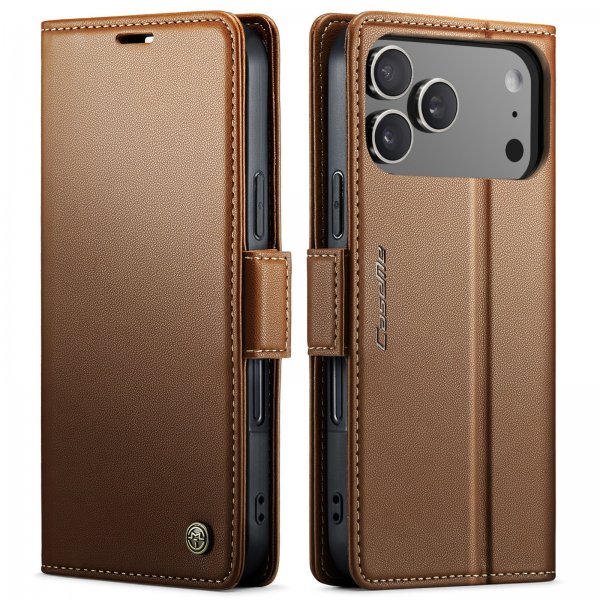 CaseMe iPhone 17 Pro -kotelo, 023 Series, ruskea