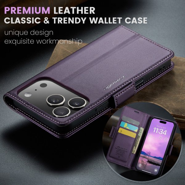 CaseMe iPhone 17 Pro -suojakuori 023 Series Liila
