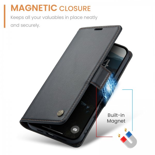 CaseMe iPhone 17 Pro -kotelo 023 Series Musta