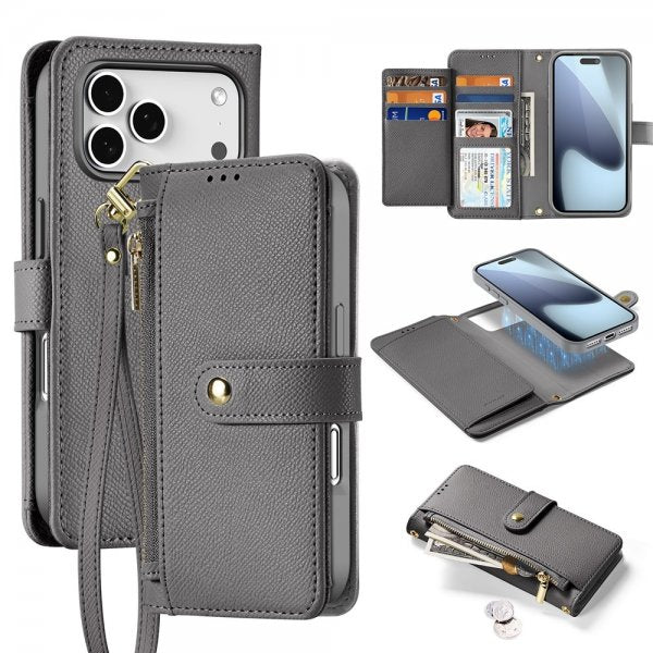 Dux Ducis iPhone 17 Pro -suojakuori 2-in-1 Lawa Series MagSafe harmaa