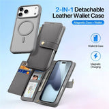 Dux Ducis iPhone 17 Pro -suojakuori 2-in-1 Lawa Series MagSafe harmaa