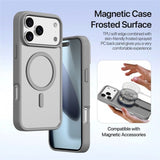 Dux Ducis iPhone 17 Pro -suojakuori 2-in-1 Lawa Series MagSafe harmaa