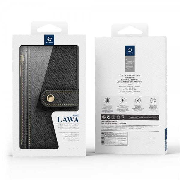 Dux Ducis iPhone 17 Pro -kotelo 2-in-1 Lawa Series MagSafe musta