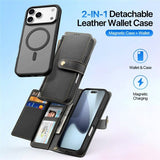Dux Ducis iPhone 17 Pro -kotelo 2-in-1 Lawa Series MagSafe musta