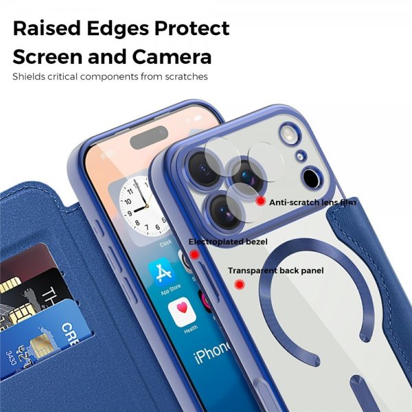iPhone 17 Pro Kotelo MagSafe Sininen