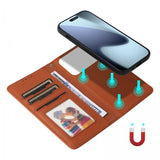 Betopnice iPhone 17 Pro -kuori irrotettavalla kuorella 005 ruskea