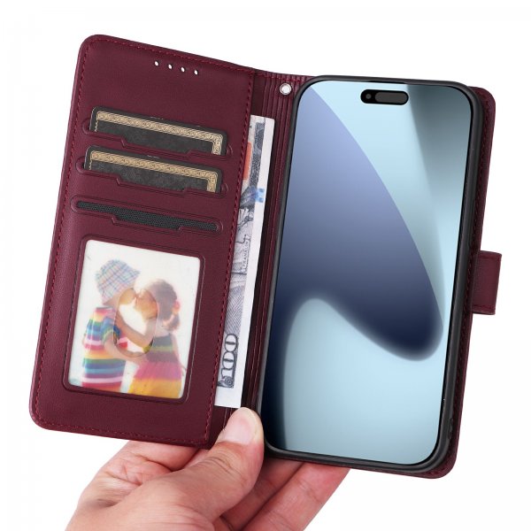 Betopnice iPhone 17 Pro Kotelo irrotettavalla kuorella 005 Punainen