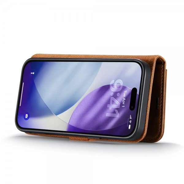 Dg.Ming iPhone 17 Pro Kotelo irrotettavalla kuorella Ruskea