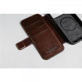 Nomad iPhone 17 Pro Modern Leather Folio -suojakotelo, Horween Rustic Brown