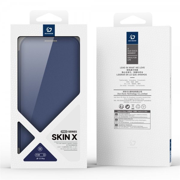 Dux Ducis iPhone 17 Pro Kotelo Skin X Pro Series MagSafe Sininen