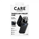 CARE by PanzerGlass iPhone 17 Pro -kotelo Tango Two-in-One Wallet MagSafe, musta