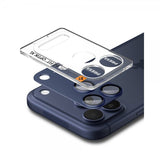 Spigen iPhone 17 Pro kameransuojaus Glas.tR EZ Fit Optik Pro XL Sininen