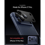 Spigen iPhone 17 Pro kameransuoja Glas.tR EZ Fit Optik Pro XL Musta