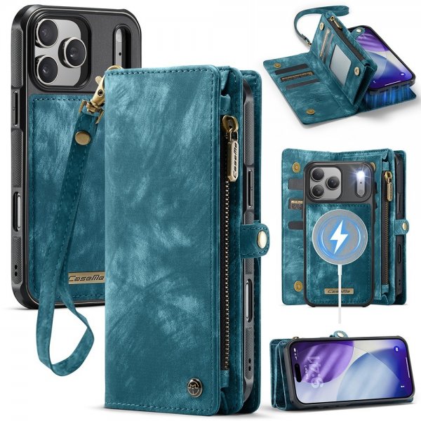 CaseMe iPhone 17 Pro Max -kotelo 008 Series, irrotettava kuori, sininen