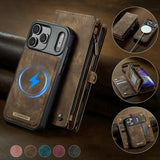 CaseMe iPhone 17 Pro Max -suojakotelo, 008 Series, irrotettava kuori, ruskea