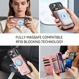 CaseMe iPhone 17 Pro Max -kotelo 008 Series, irrotettava kuori, vaaleanpunainen
