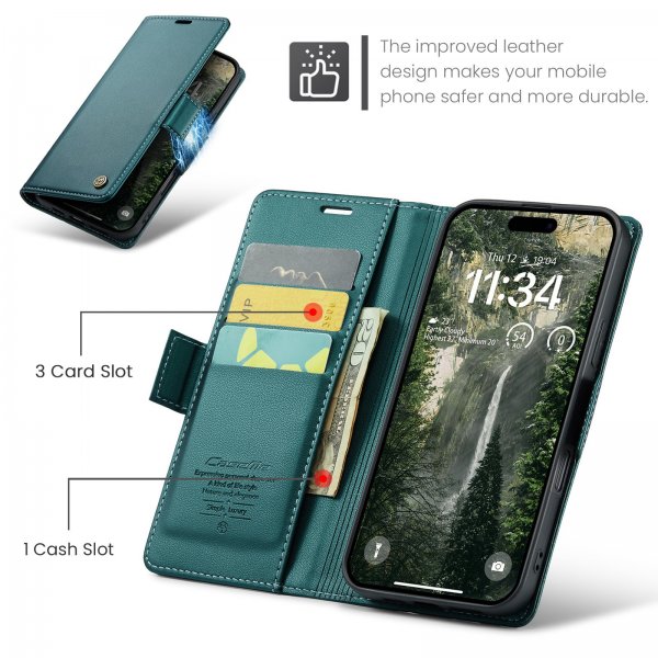 CaseMe iPhone 17 Pro Max -suojakotelo, 023 Series, vihreä