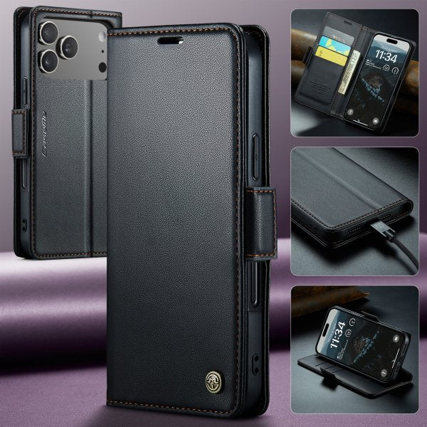 CaseMe iPhone 17 Pro Max -suojakotelo 023-sarja musta
