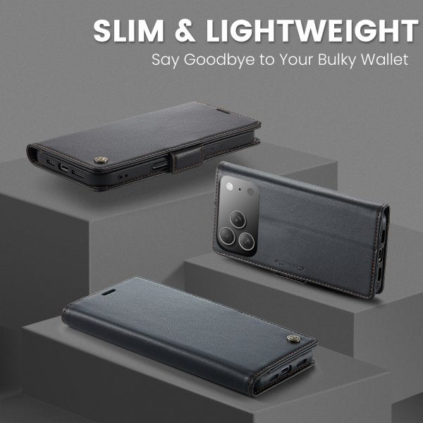 CaseMe iPhone 17 Pro Max -suojakotelo 023-sarja musta